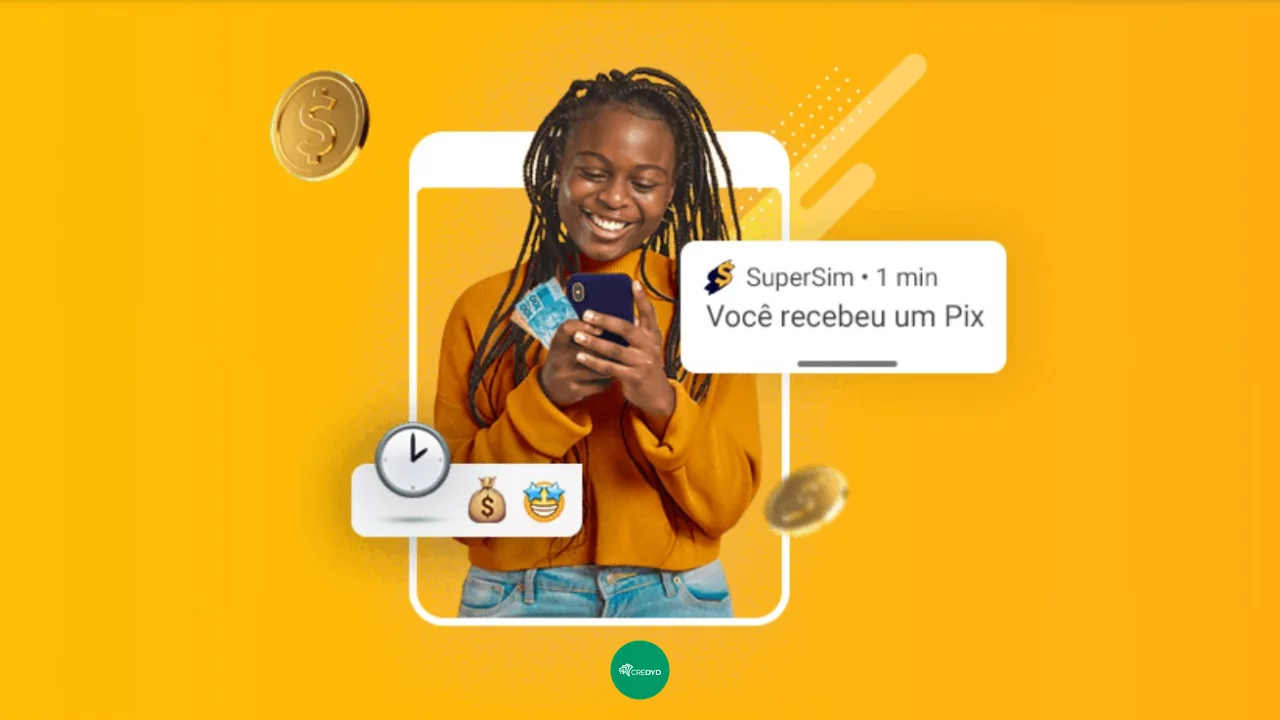 Supersim pode liberar até R$2.500 pra você resolver seu problema hoje!